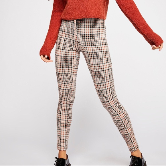 Free People Carnaby Plaid Pant Size